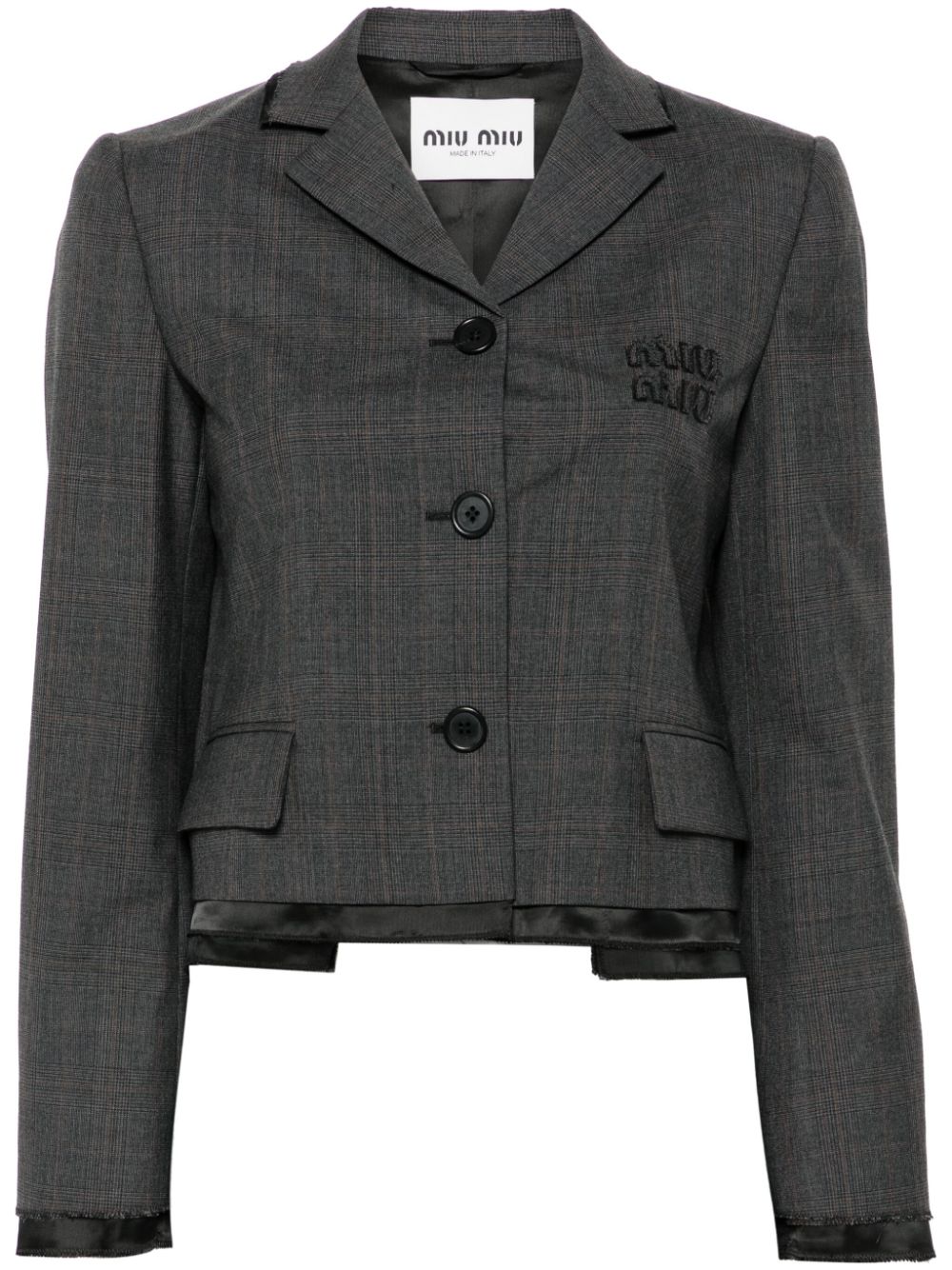 CHAQUETA PRINCIPE DE GALES GRIS OSCURO 