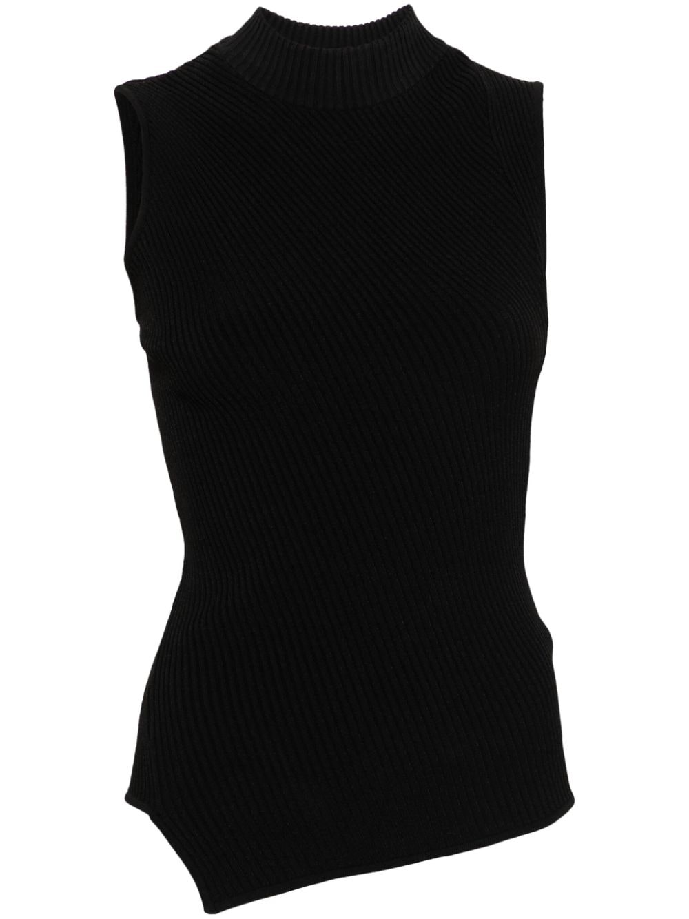 TOP SM NEGRO VISCOSA ASIMETRICO