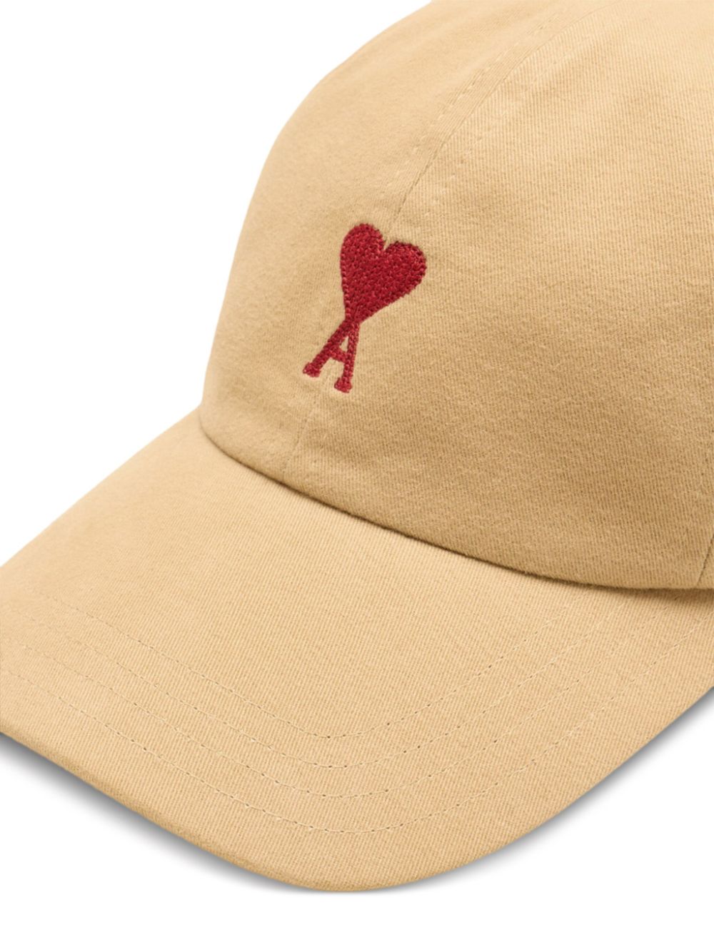 GORRA CAMEL LOGO ROJO BORDADO