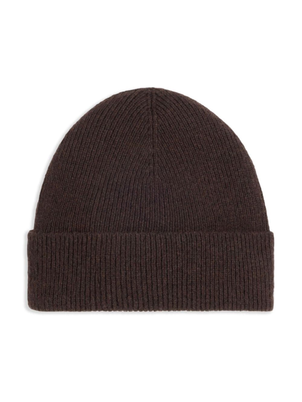 GORRO LANA MARRON CAFE LOGO BORDADO