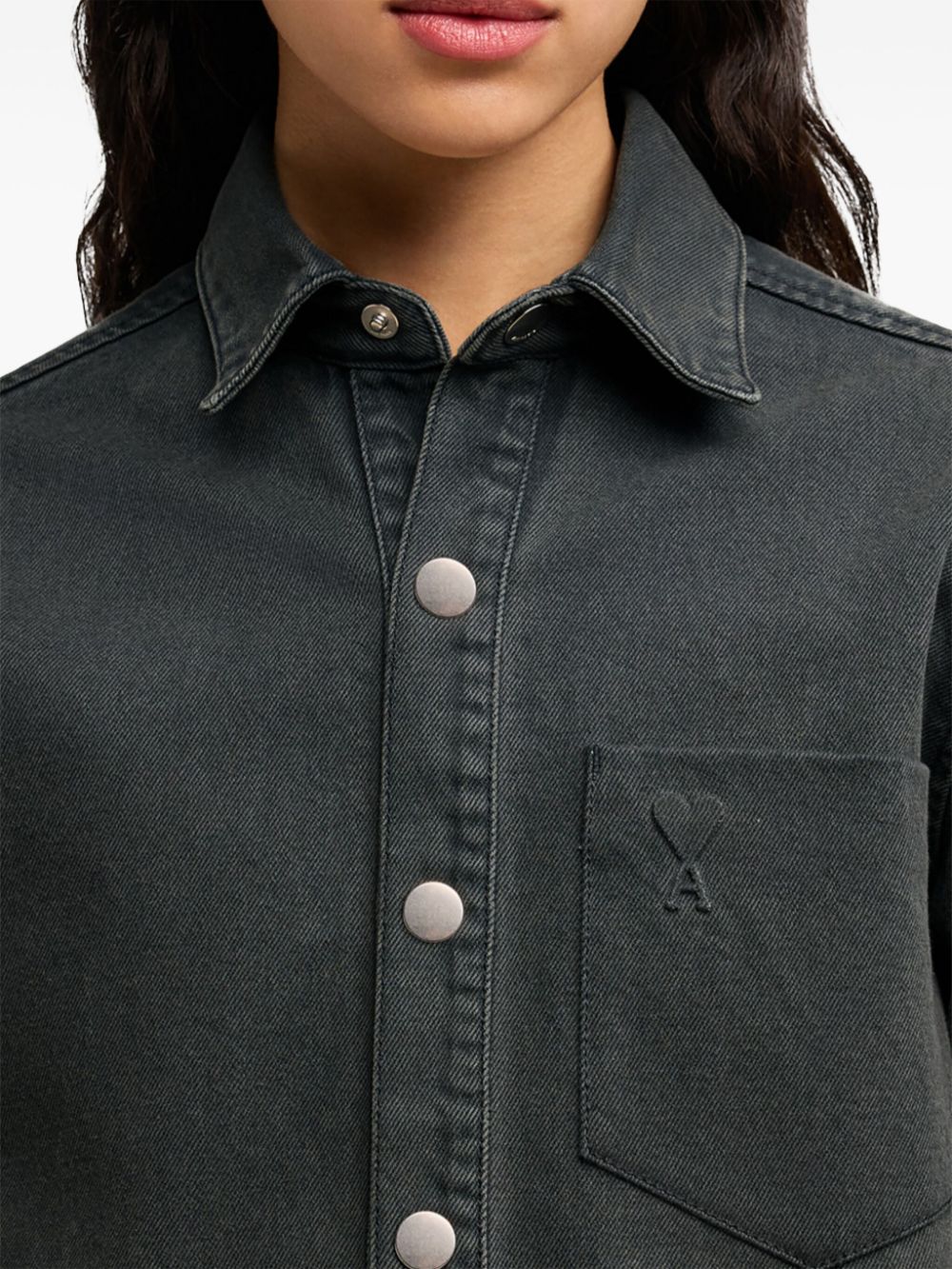 SOBRECAMISA DENIM NEGRA WASHED