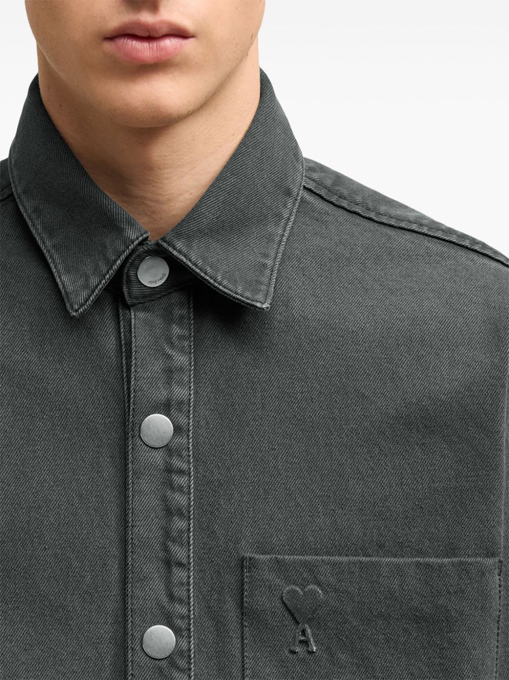 SOBRECAMISA DENIM NEGRA WASHED