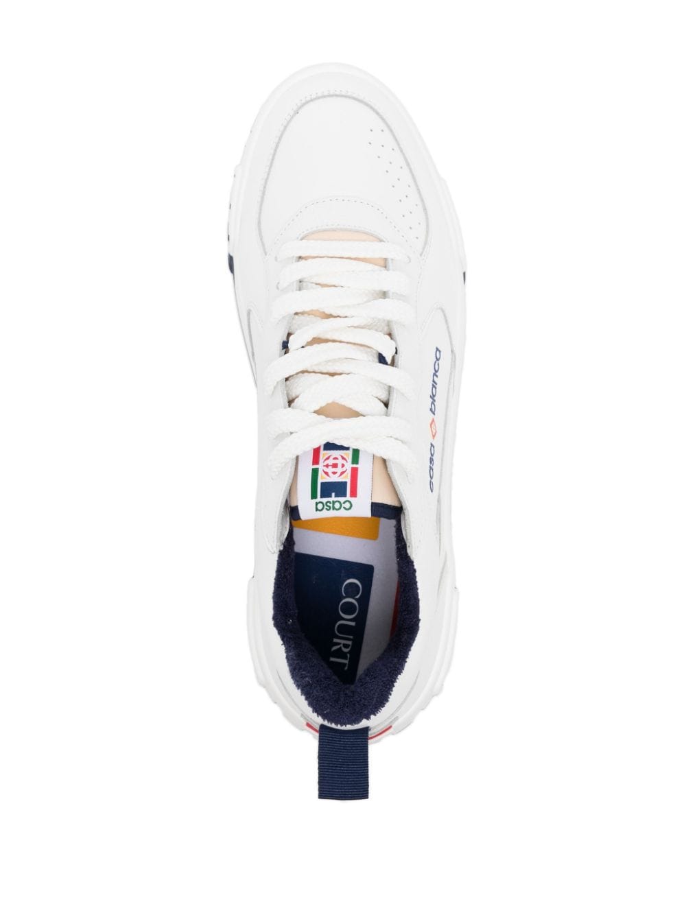 SNEAKER BLANCO LOGO MARINO ROMBO TALON