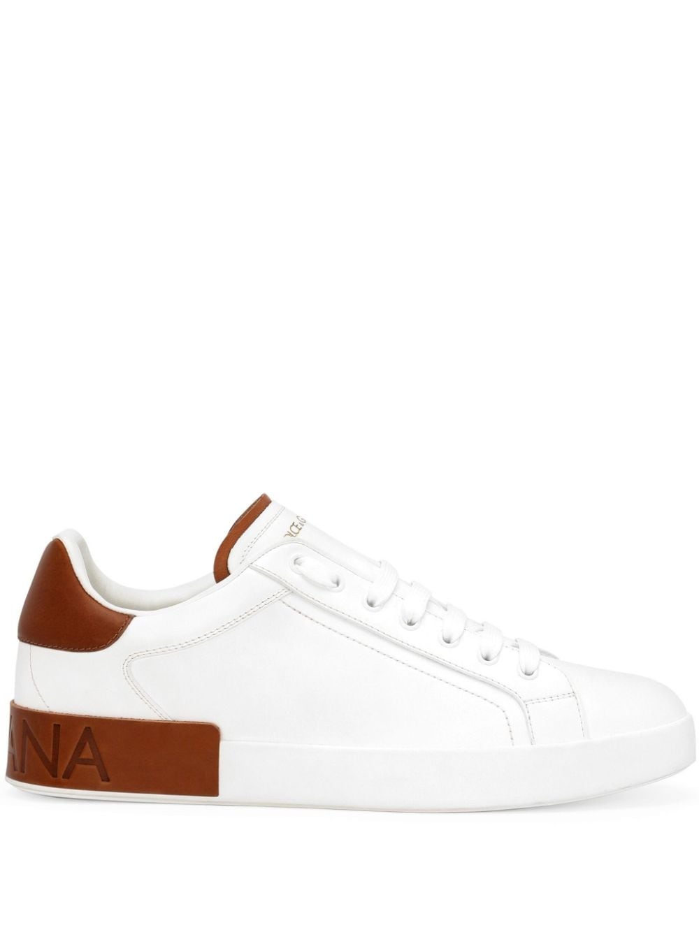 SNEAKER LOW TOP BLANCO TALON CUERO LOGO