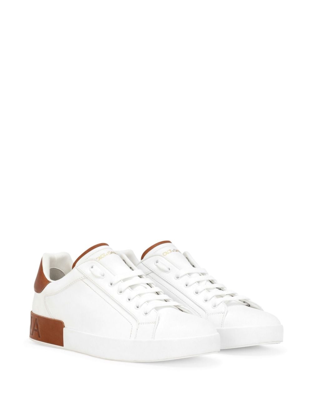 SNEAKER LOW TOP BLANCO TALON CUERO LOGO