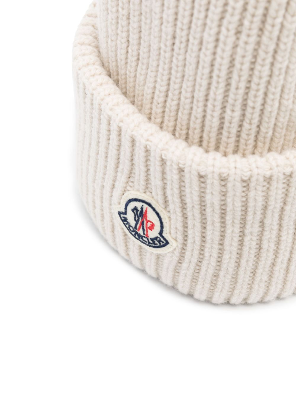 GORRO LANA BEIGE PARCHE LOGO