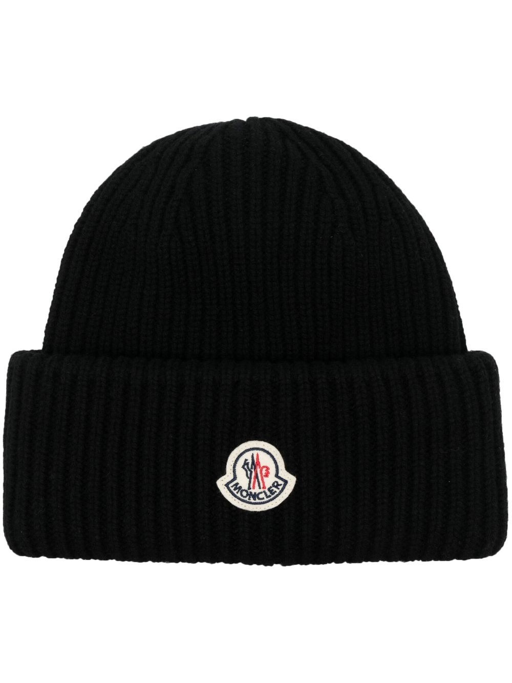 GORRO LANA NEGRO PARCHE LOGO