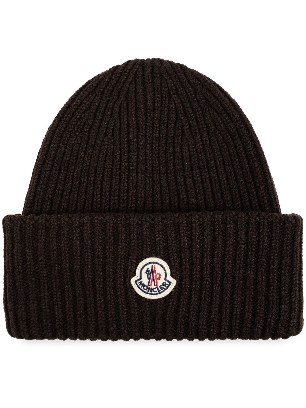 GORRO LANA MARRON PARCHE LOGO