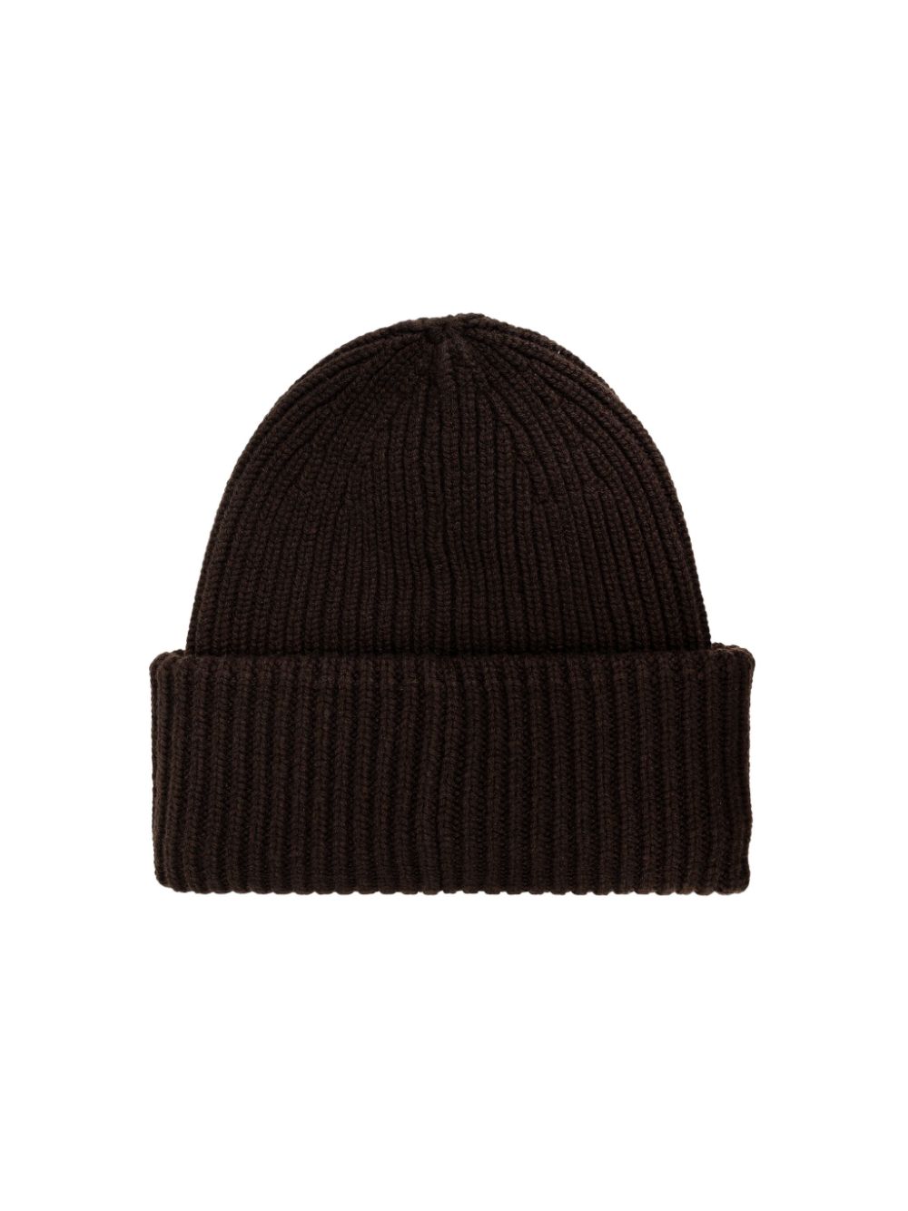 GORRO LANA MARRON PARCHE LOGO