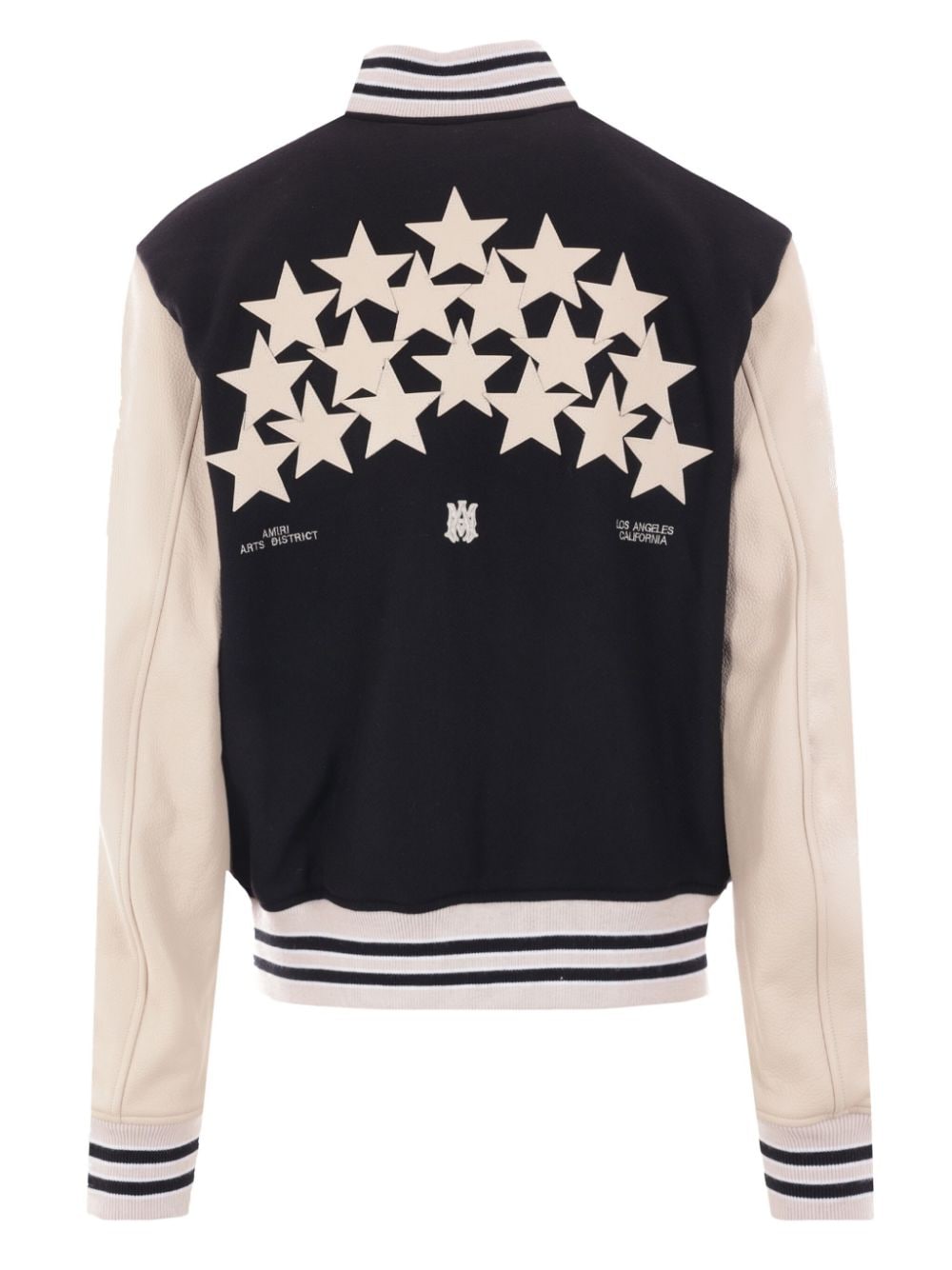 BOMBER STARS VARSITY NEGRA MANGAS EN PIE