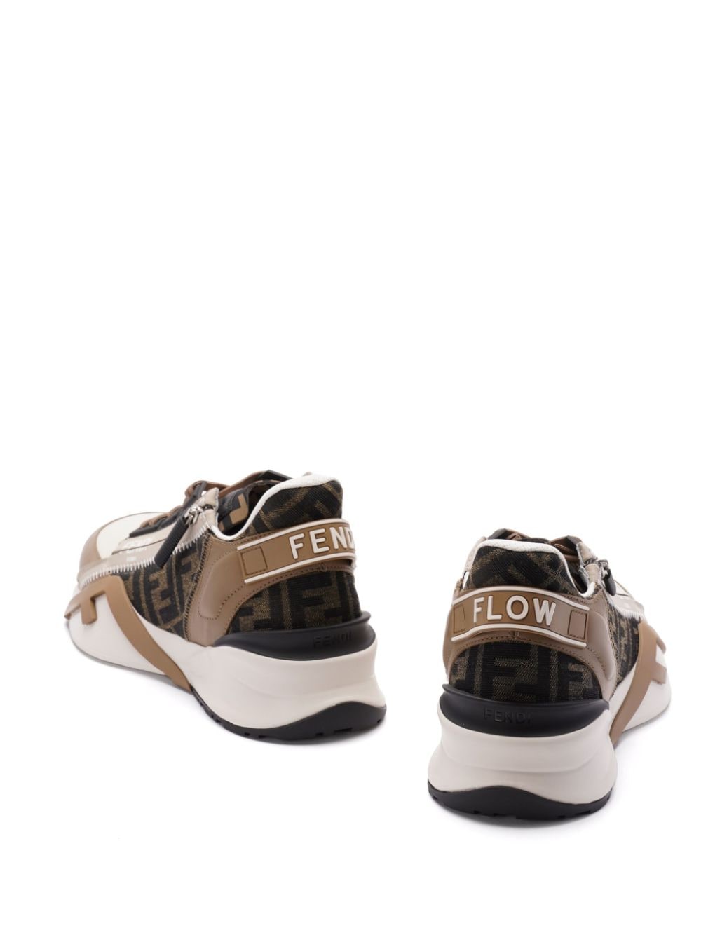 SNEAKER FLOW CAMEL BEIGE DETALLE ZIP