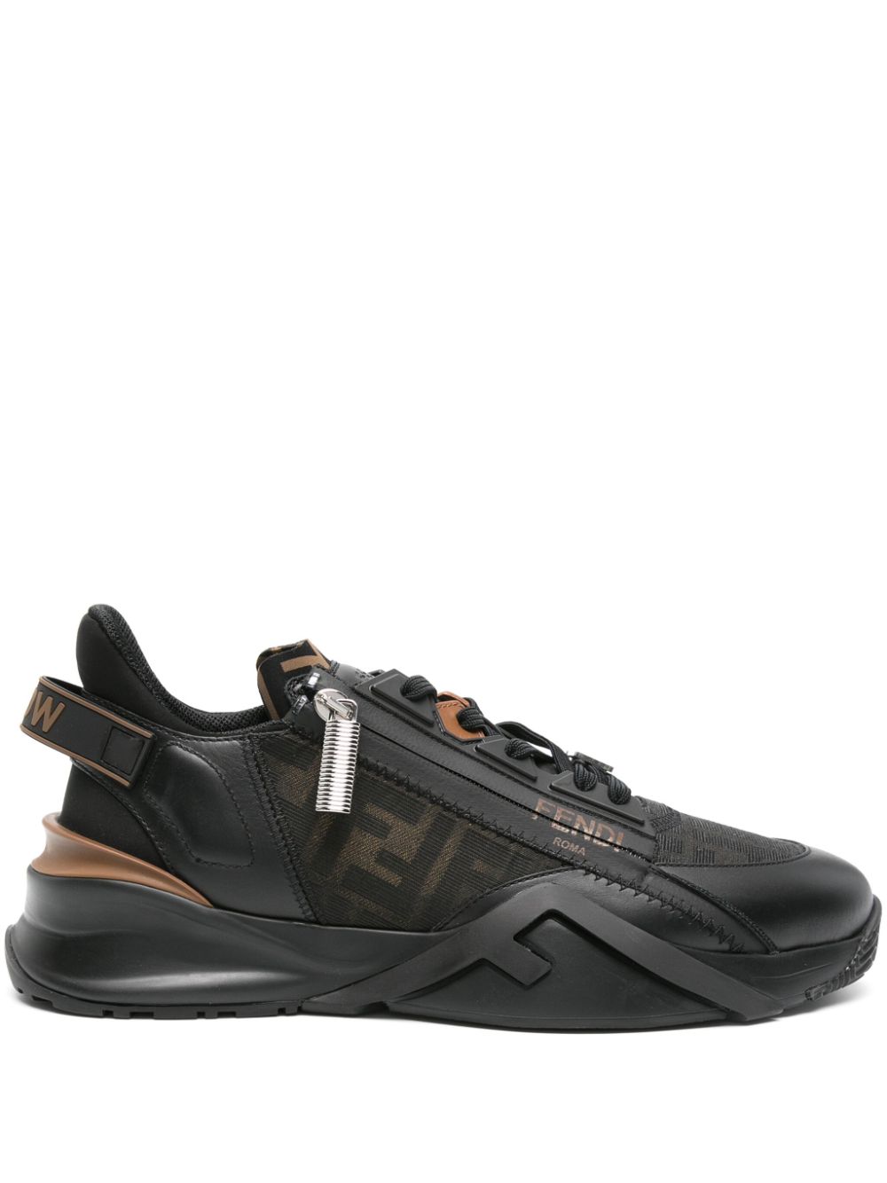 SNEAKER FLOW NEGRO MARRON MONOGRAMA