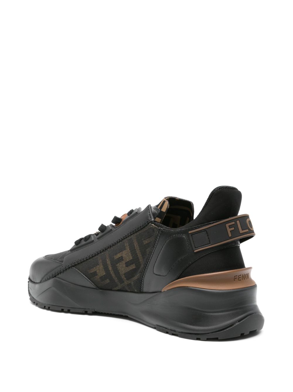 SNEAKER FLOW NEGRO MARRON MONOGRAMA