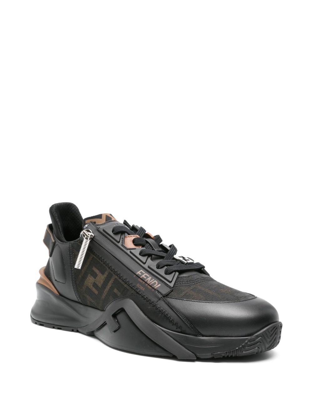 SNEAKER FLOW NEGRO MARRON MONOGRAMA