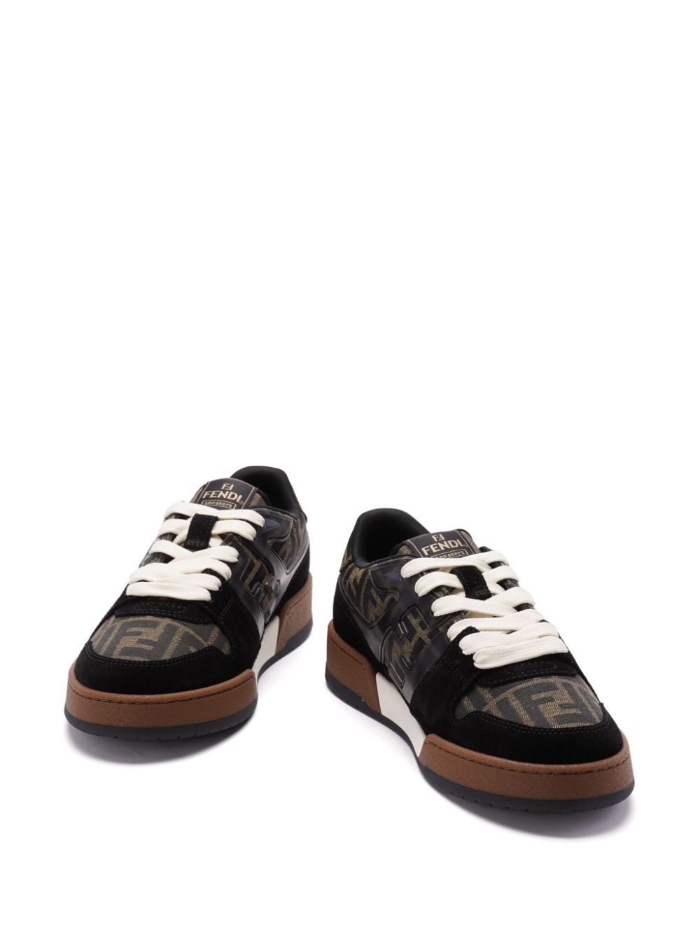 SNEAKER MATCH CROS NEGRO CAMEL MONOGRAMA