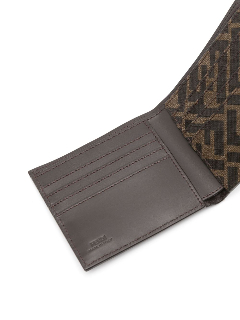 CARTERA BIFOLD MARRON CAMEL MONOGRAMA