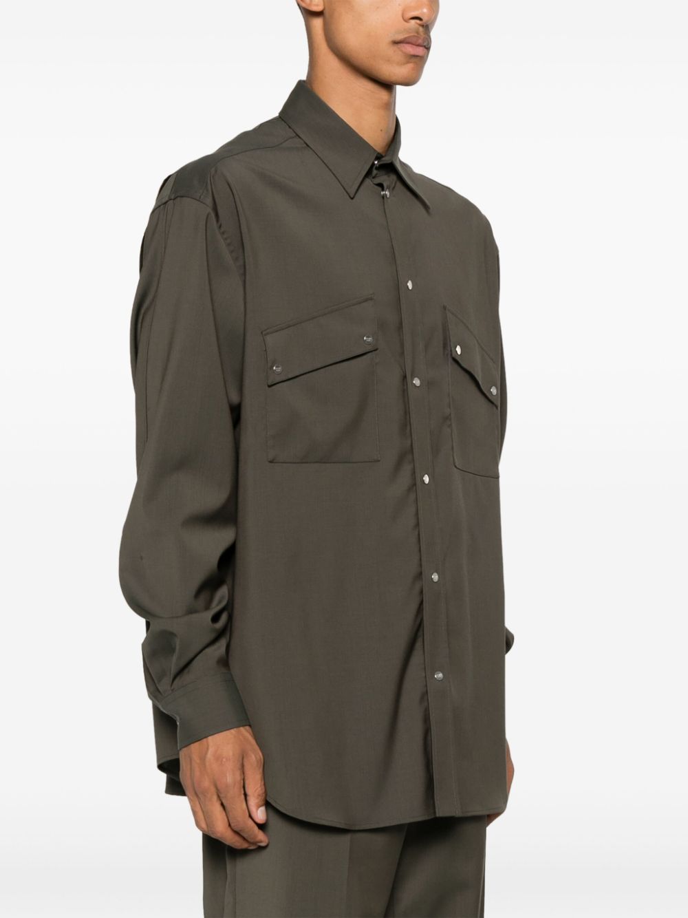 CAMISA OVER VERDE MILITAR