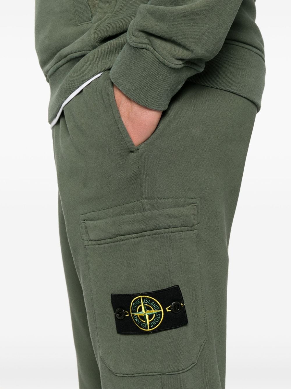 PANTALON JOGGING VERDE BOLSILLO LATERAL