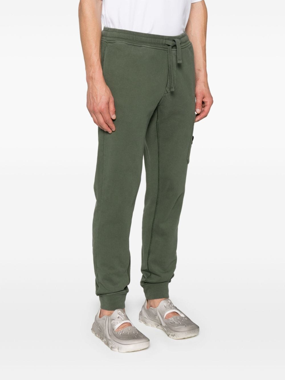 PANTALON JOGGING VERDE BOLSILLO LATERAL