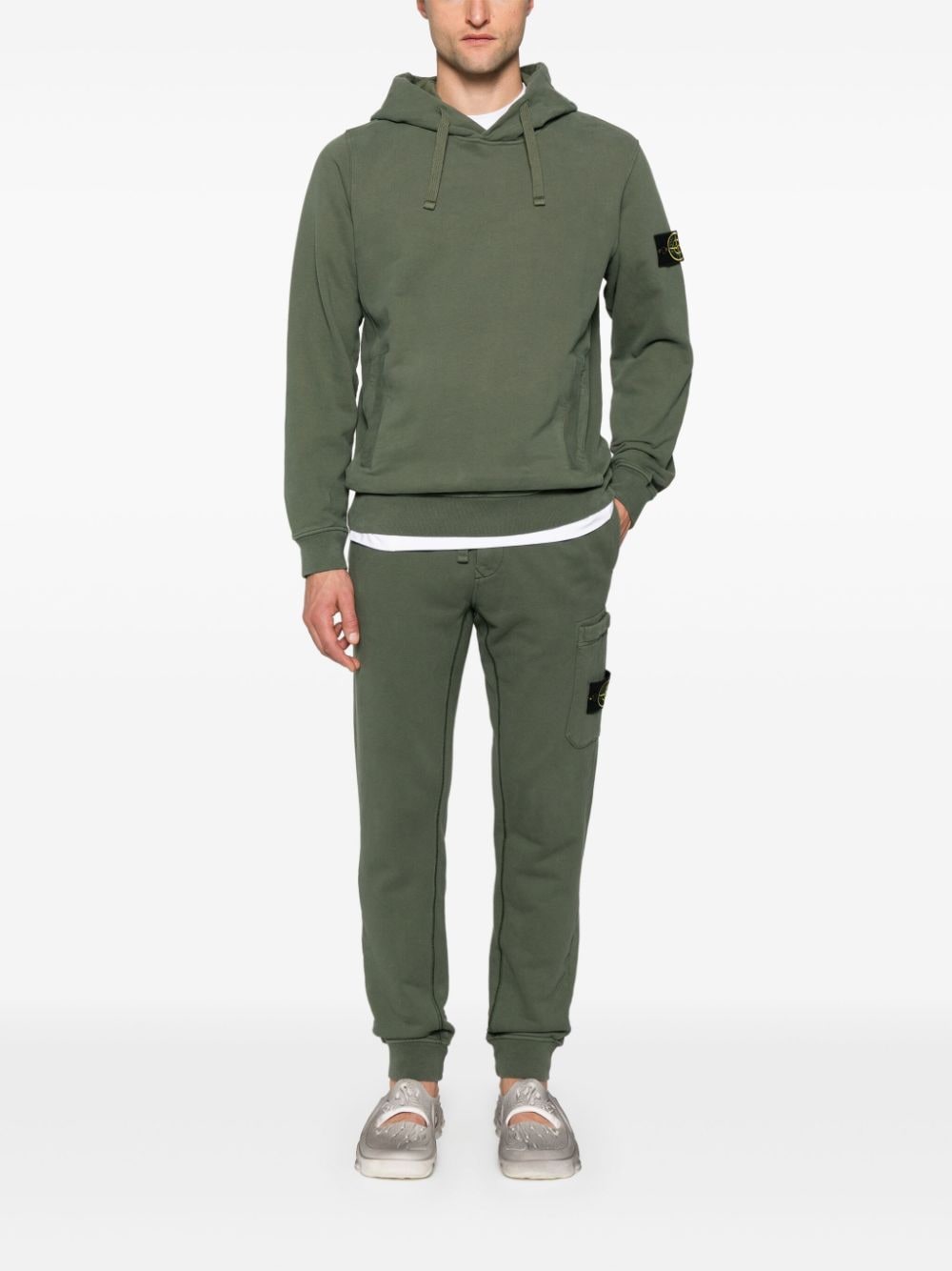 PANTALON JOGGING VERDE BOLSILLO LATERAL