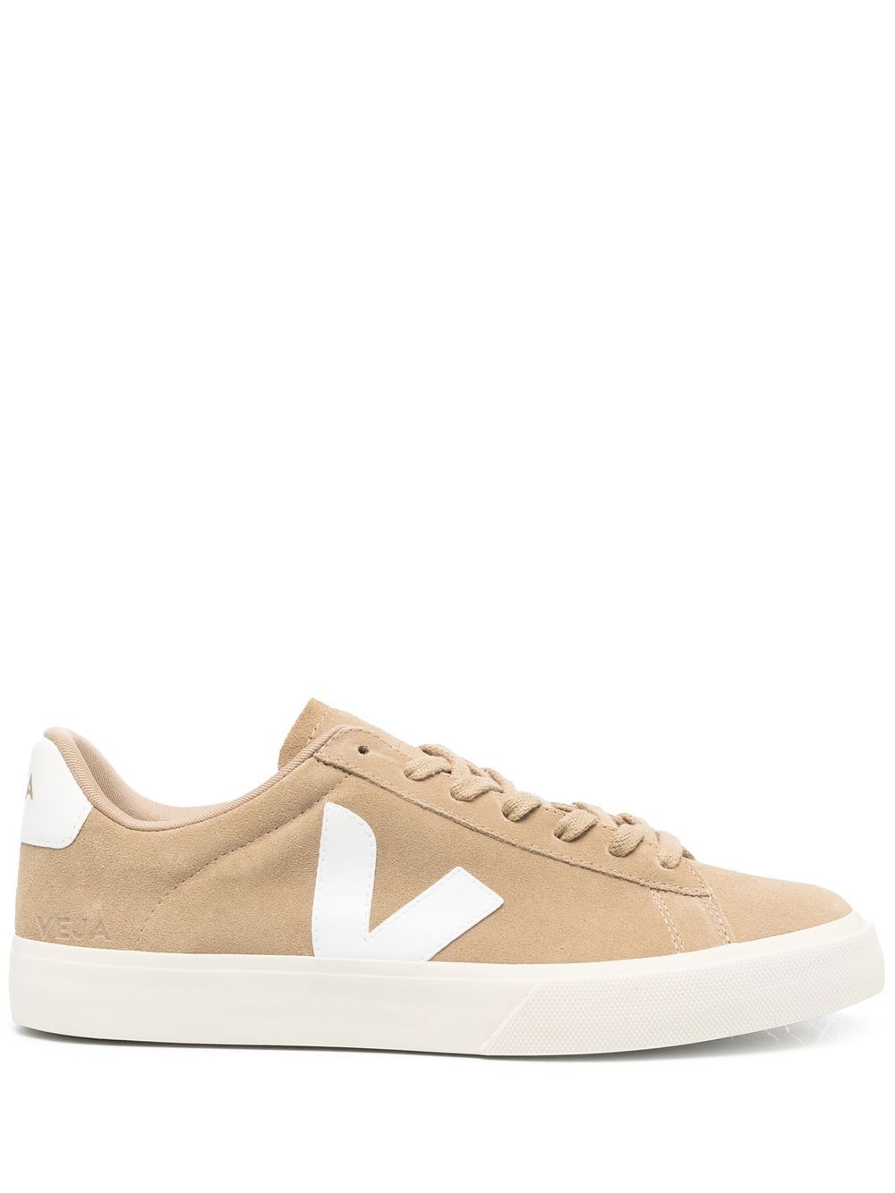 SNEAKER CAMPO CAMEL LOGO TALON BLANCO