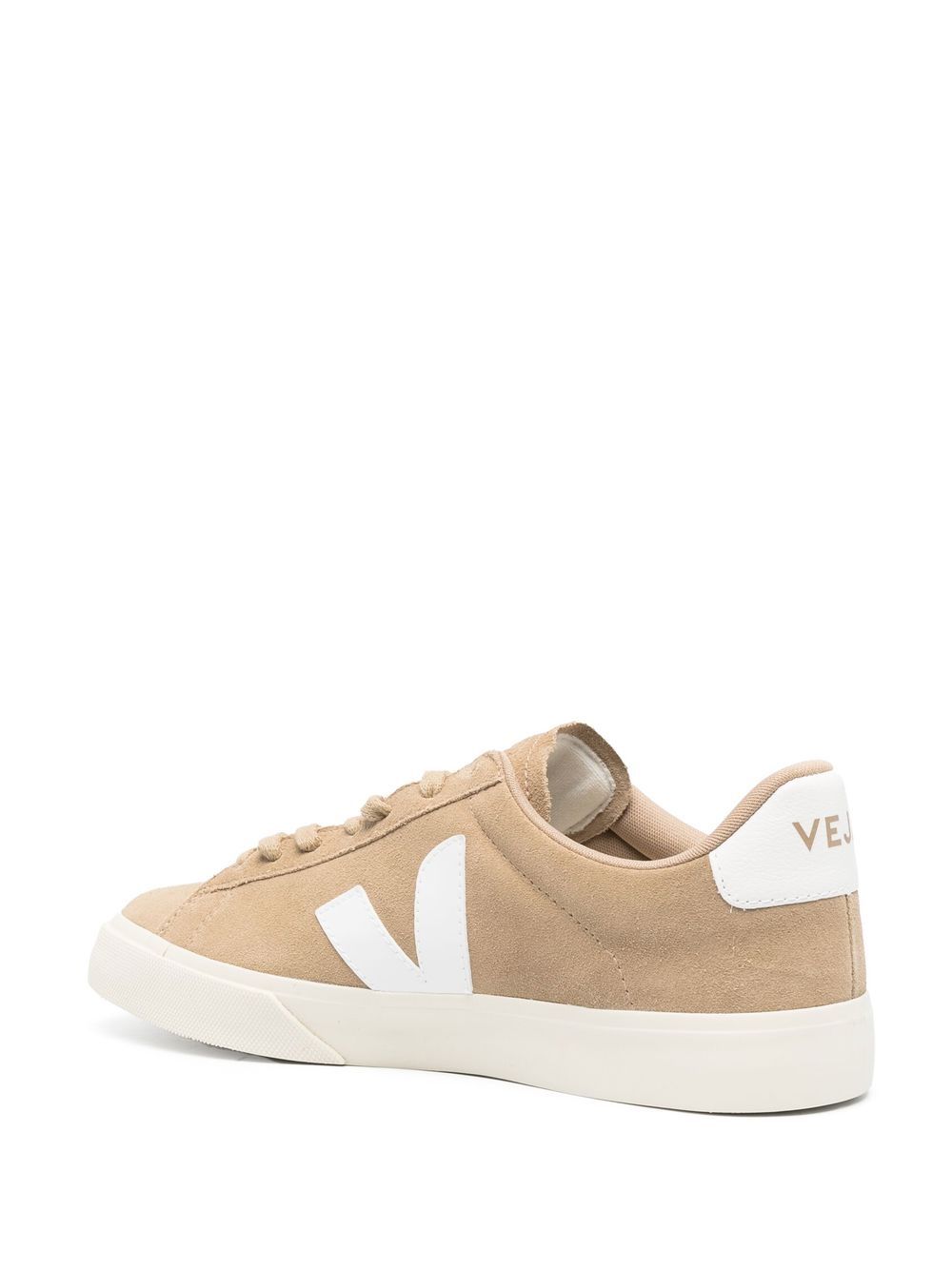 SNEAKER CAMPO CAMEL LOGO TALON BLANCO