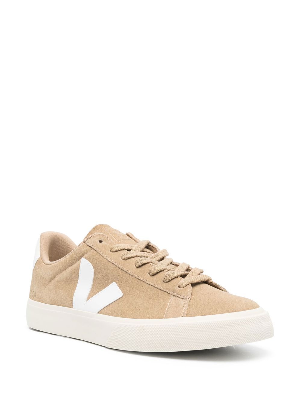 SNEAKER CAMPO CAMEL LOGO TALON BLANCO