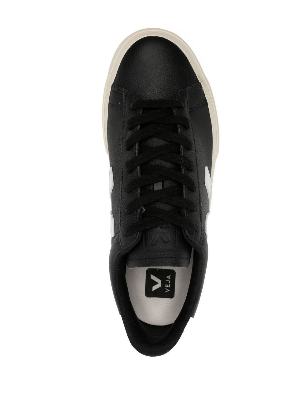 SNEAKER CAMPO NEGRA LOGO TALON BLANCO