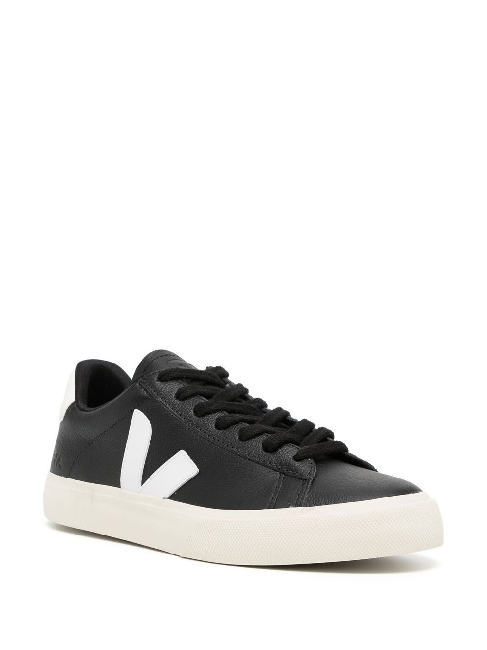 SNEAKER CAMPO NEGRA LOGO TALON BLANCO