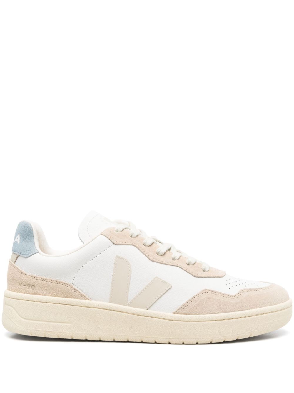 SNEAKER V90 BLANCO BEIGE TALON CELESTE