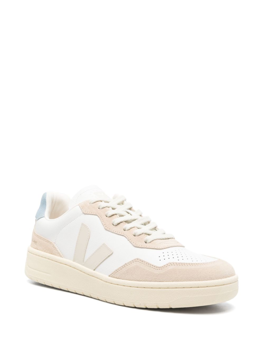 SNEAKER V90 BLANCO BEIGE TALON CELESTE