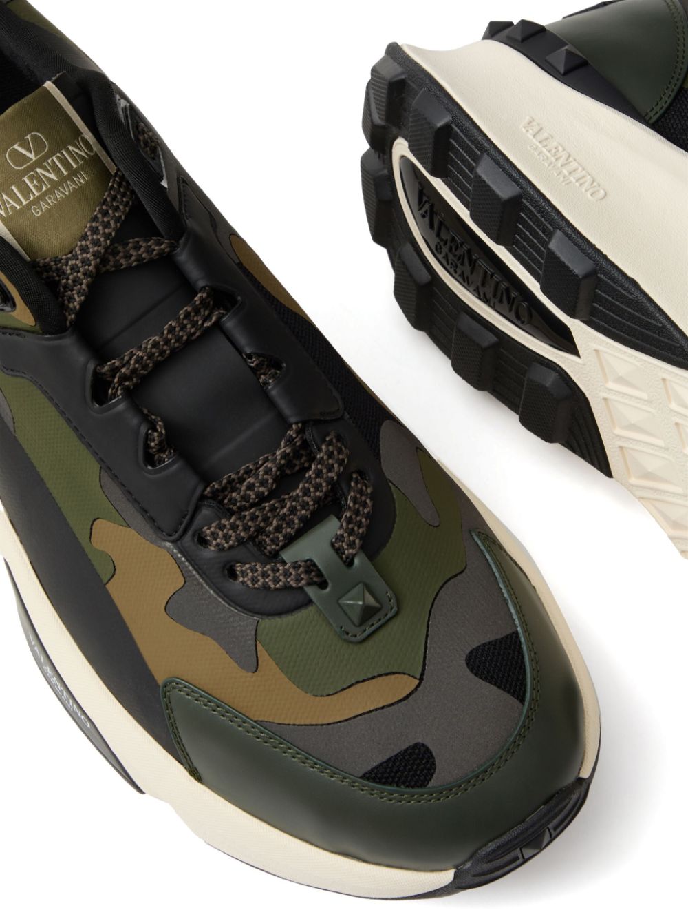 SNEAKER CAMUFLAJE VERDE MILITAR NEGRO