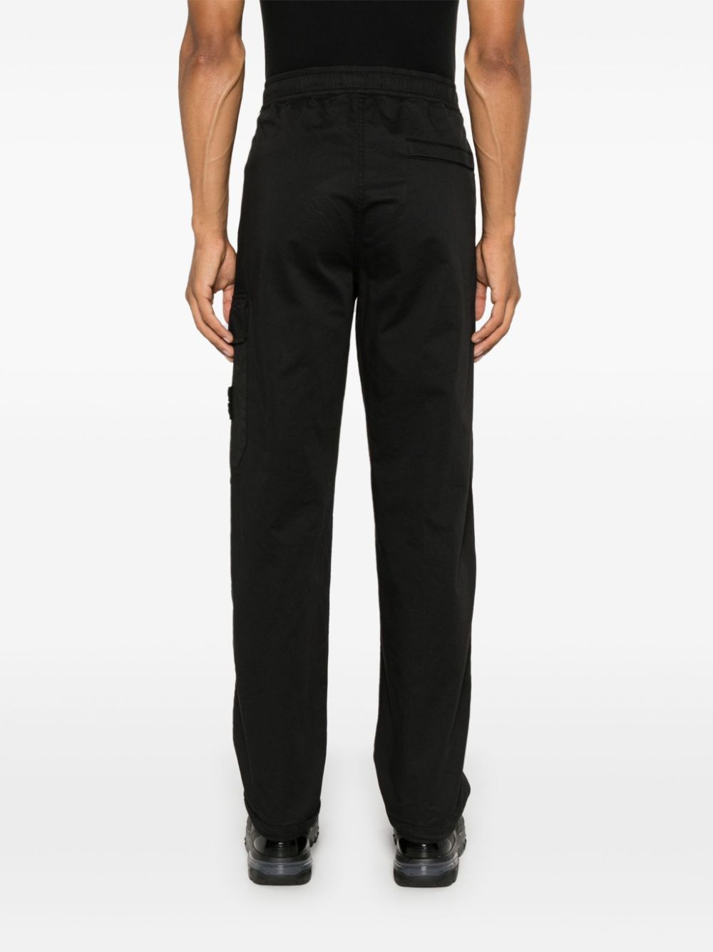 PANTALON CARGO NEGRO CINTURA ELASTICA