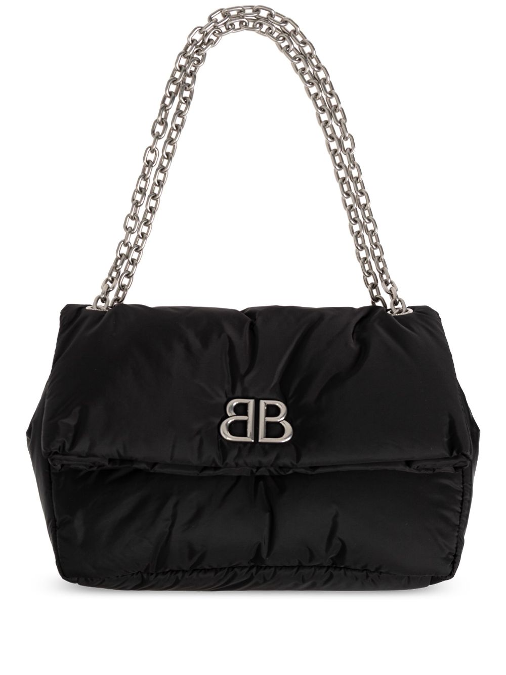 BOLSO MONACO M NEGRO ACOLCHADO LOGO