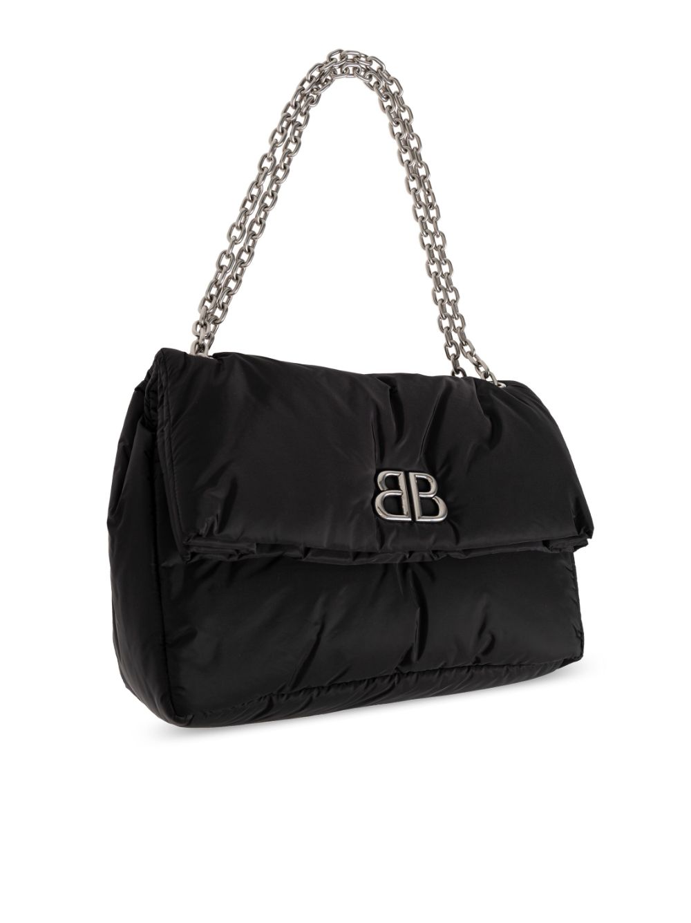 BOLSO MONACO M NEGRO ACOLCHADO LOGO