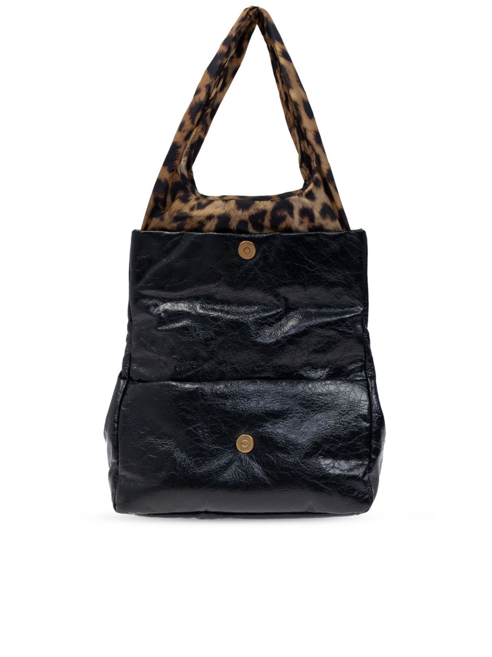 BOLSO MONACO S NEGRO DET ASAS LEOPARDO