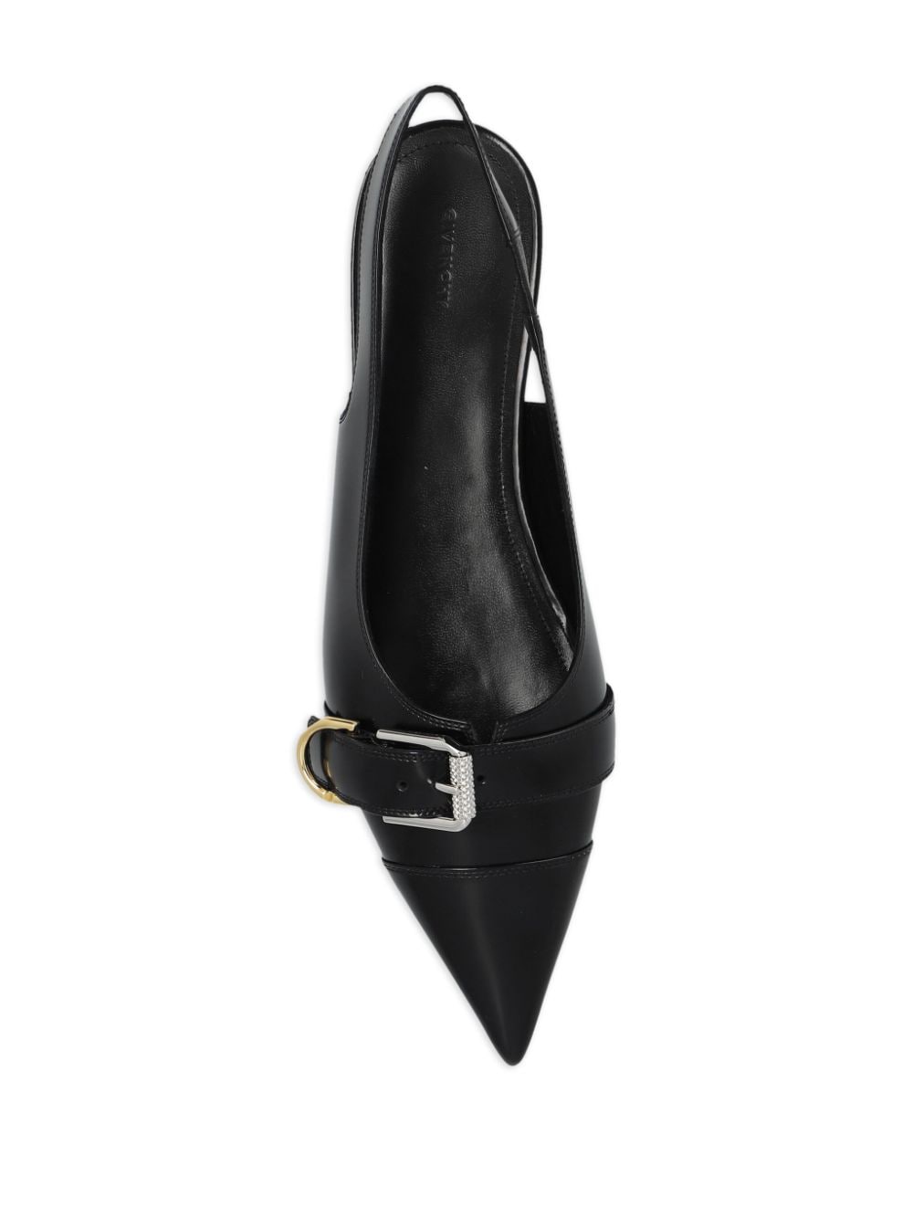 ZAPATO PLANO VOYOU NEGRO DESTALONADO