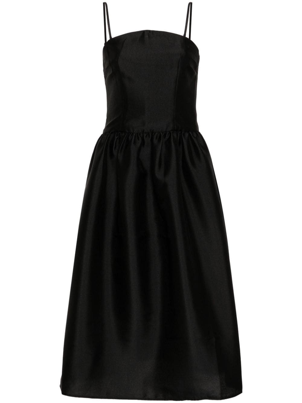 VESTIDO TIRANTES NEGRO MIDI