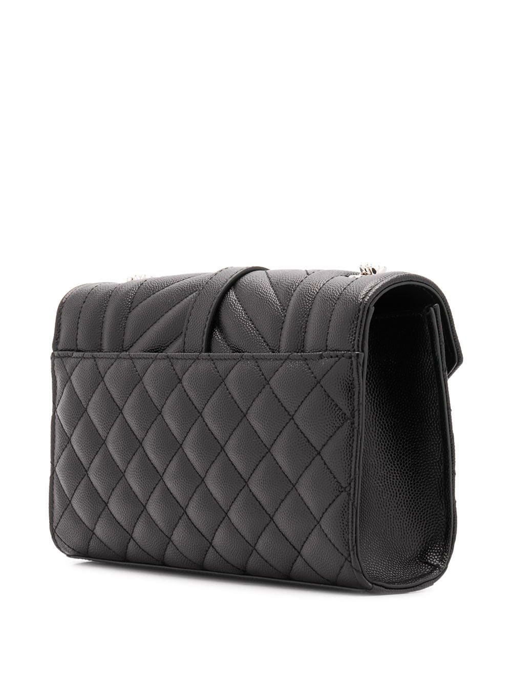 BOLSO ENV S NEGRO LOGO PLATEADO