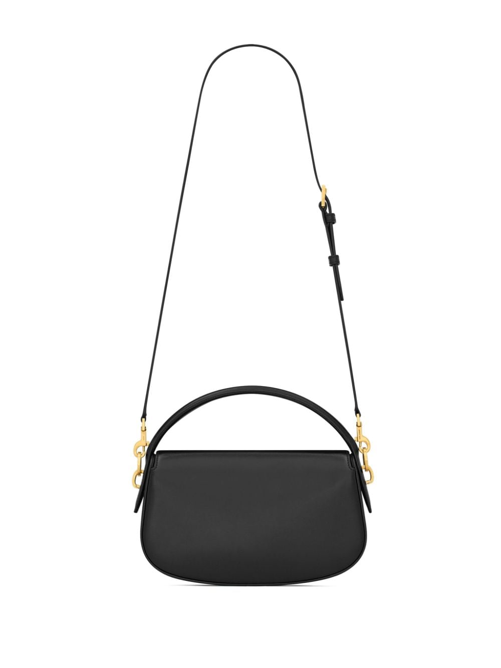 BOLSO VOLTAIRE NEGRO DETALLES DORADO