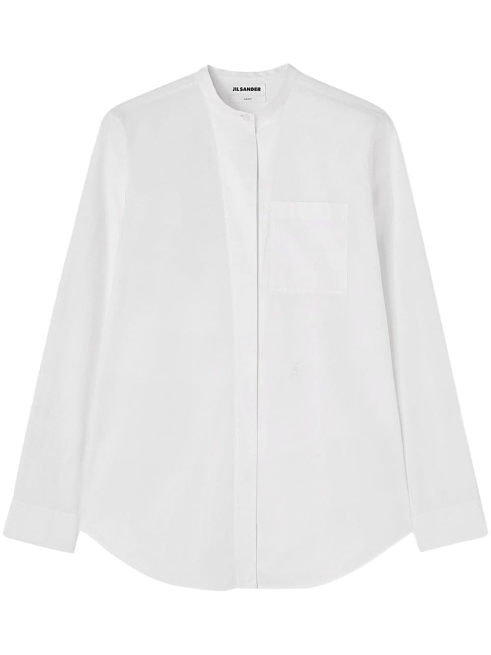 CAMISA TUESDAY BLANCA LARGA CUELLO MAO