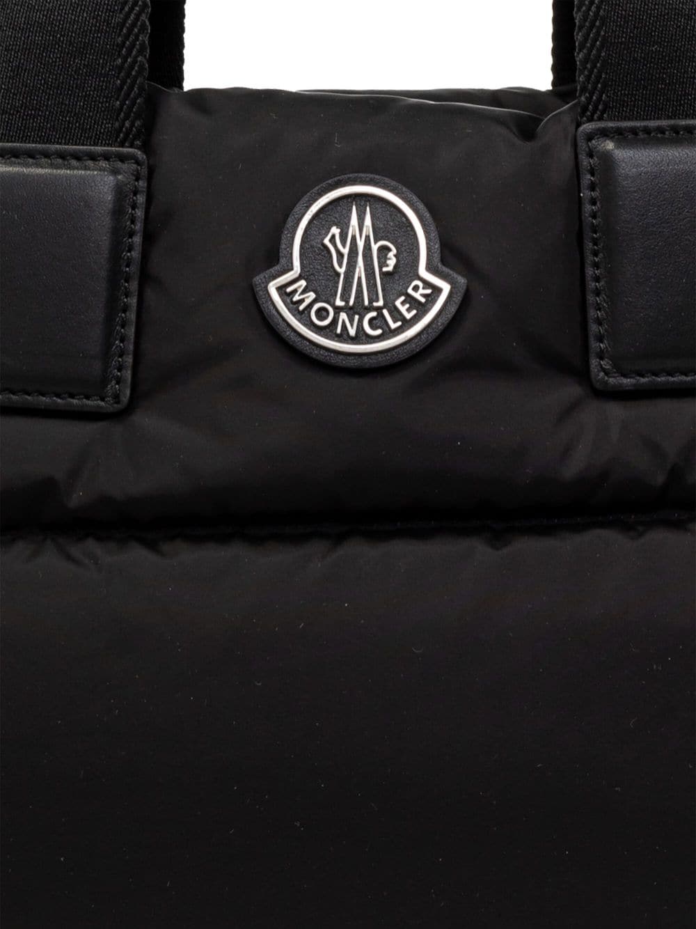 TOTE CARADOC NEGRO LOGO PLATEADO