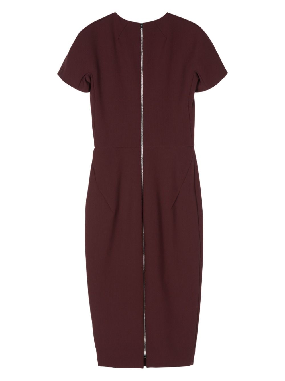 VESTIDO DEEP MAHOGANY LARGO BURDEOS ZIP