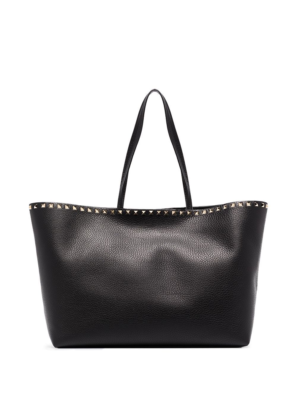 TOTE NEGRO TACHAS PLATEADAS