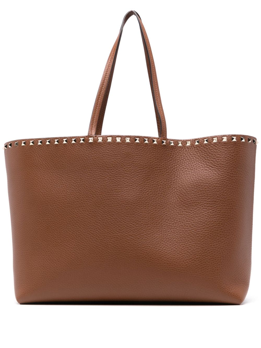 TOTE MARRON TACHAS DORADAS