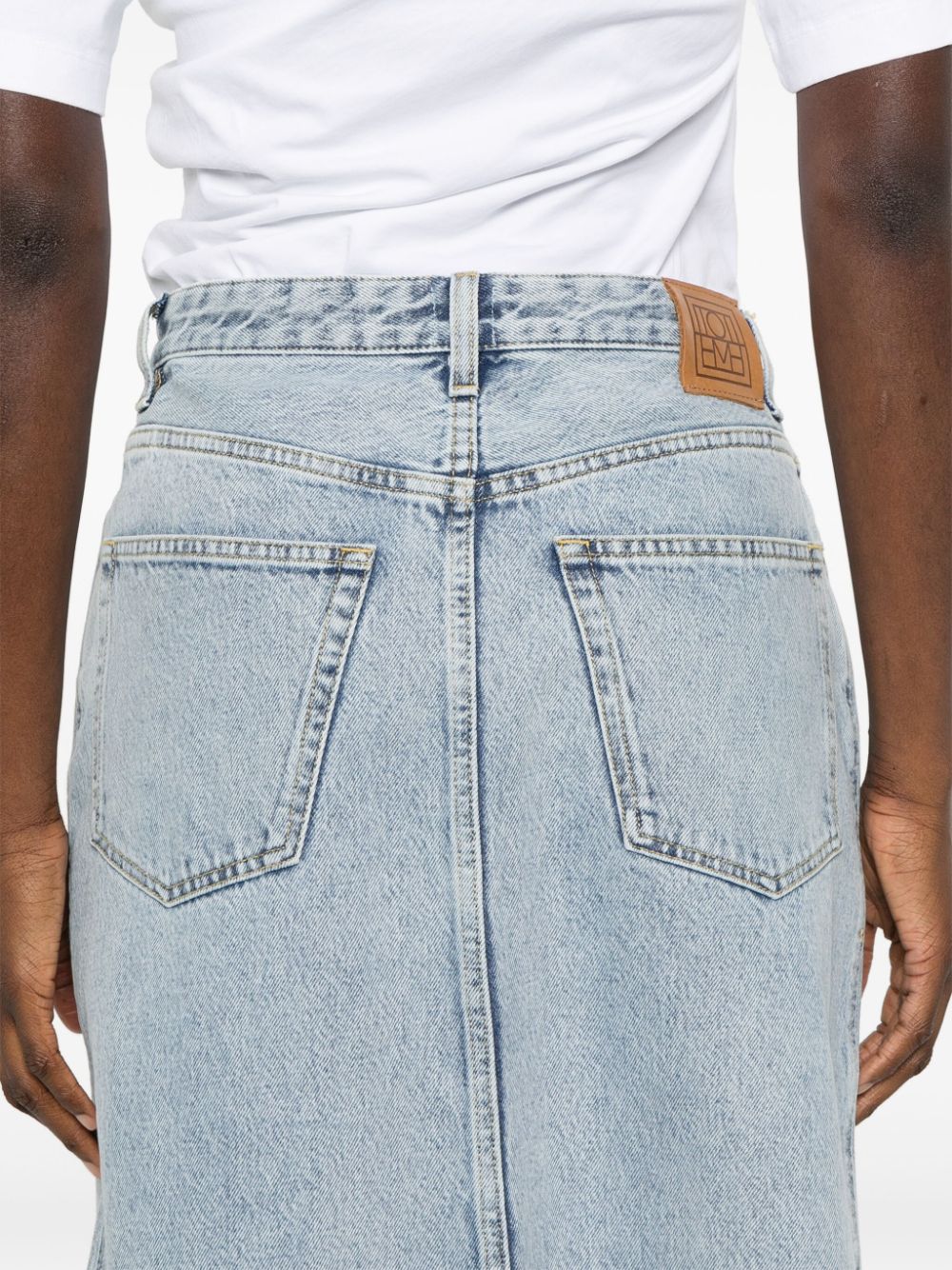 FALDA MIDI DENIM