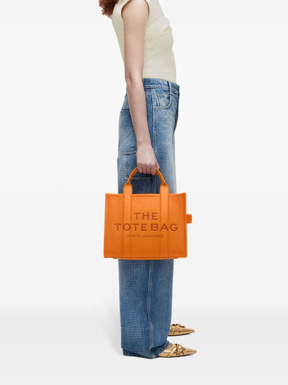 TOTE THE MEDIUM NARANJA LETRAS CAMEL