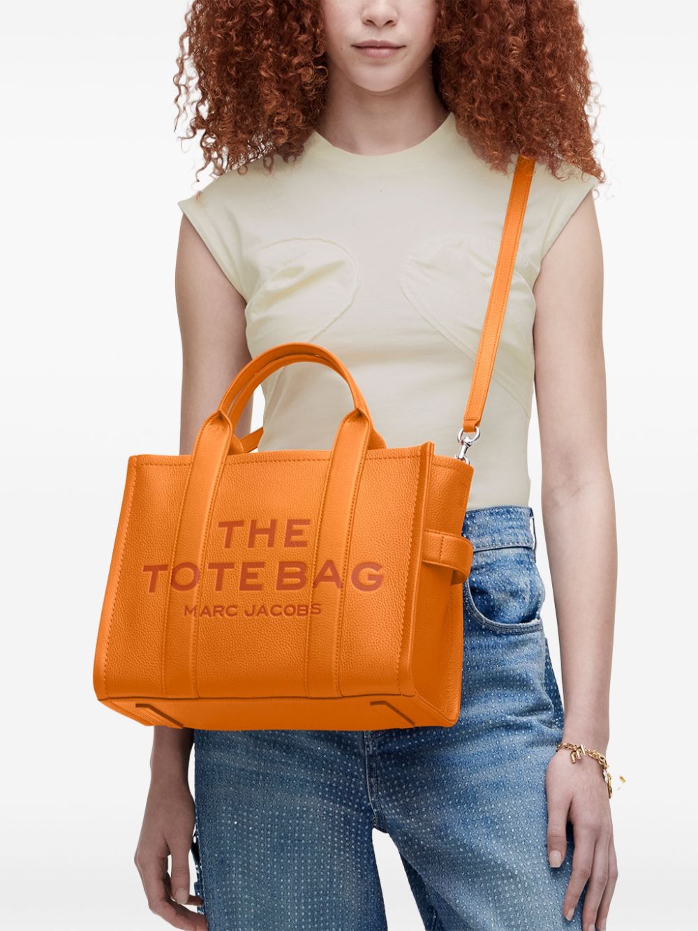 TOTE THE MEDIUM NARANJA LETRAS CAMEL