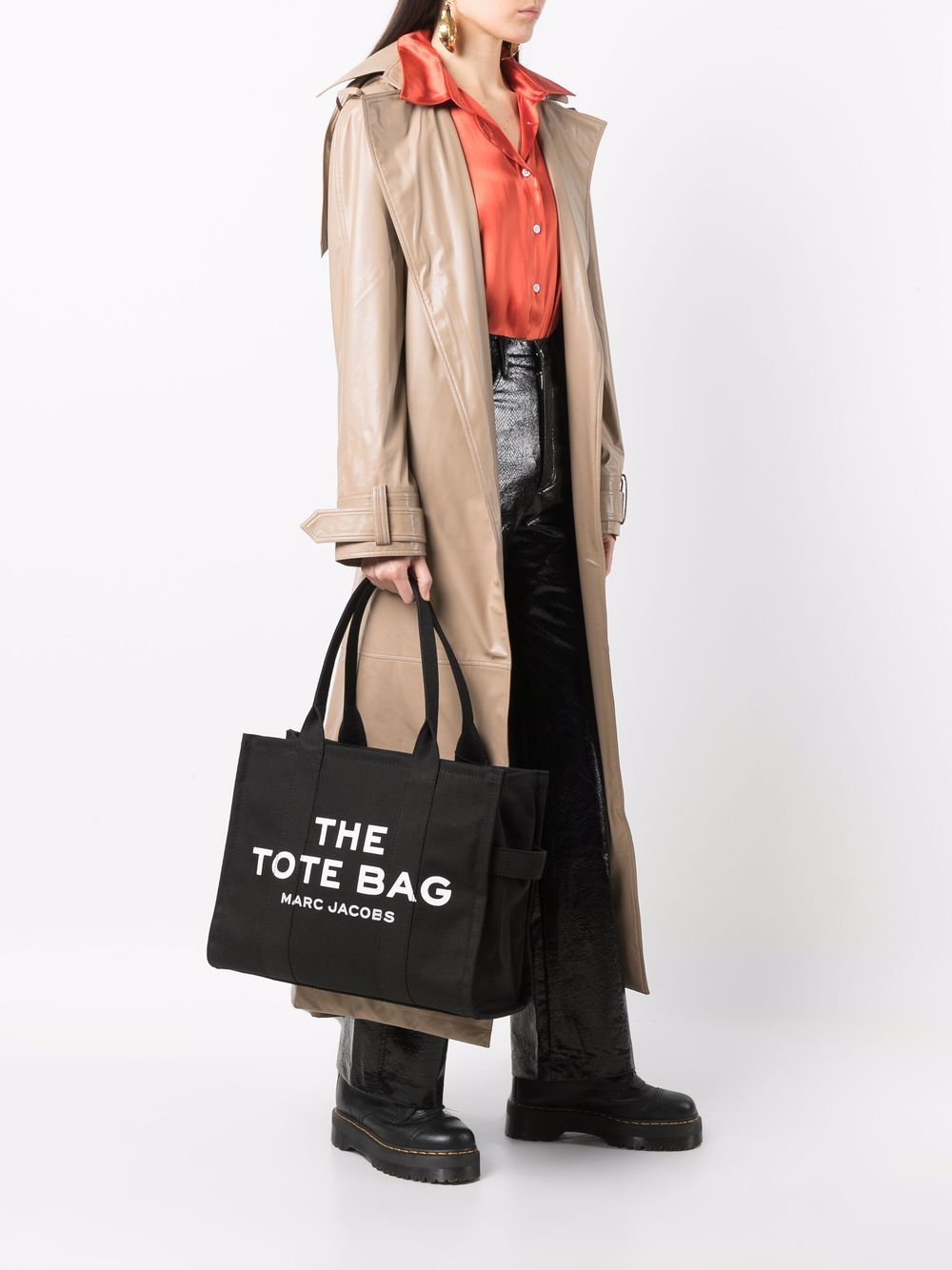 TOTE THE LARGE NEGRO LOGO BLANCO