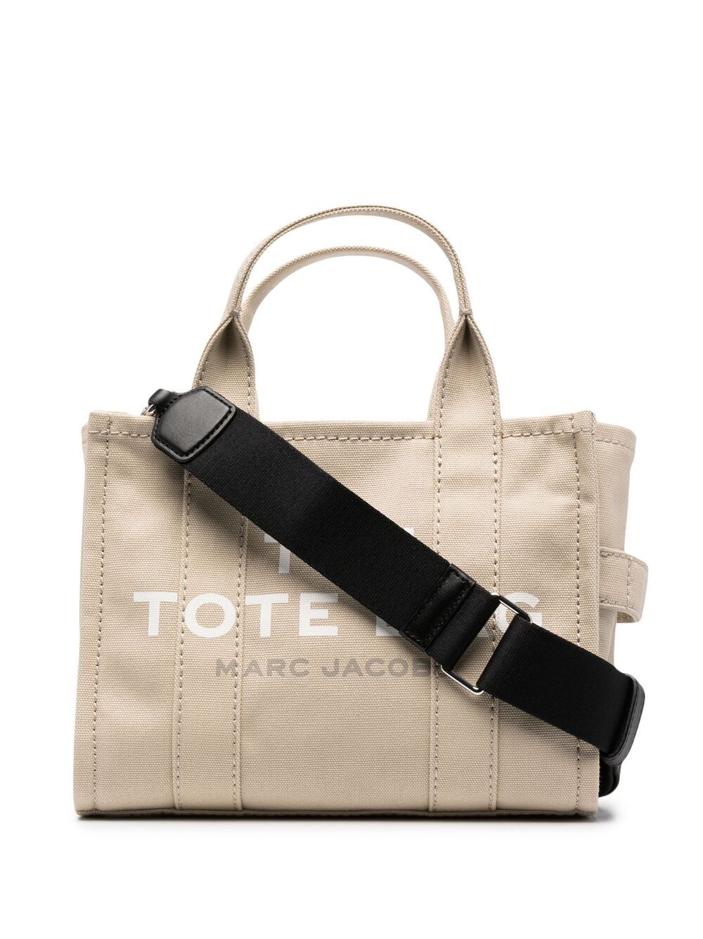 TOTE THE MINI BEIGE LETRAS BLANCAS